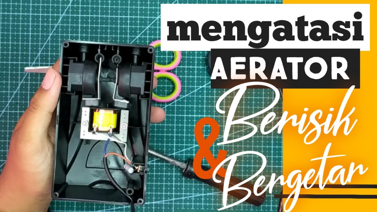 cara mengatasi aerator aquarium yang berisik dan bergetar parah | meredam bunyi aerator