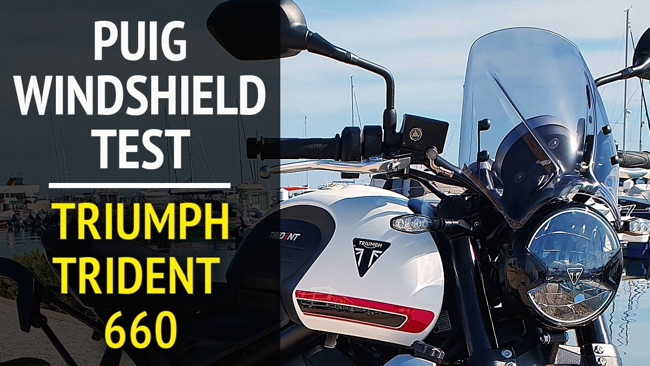 Puig Windshield Test On Triumph Trident 660