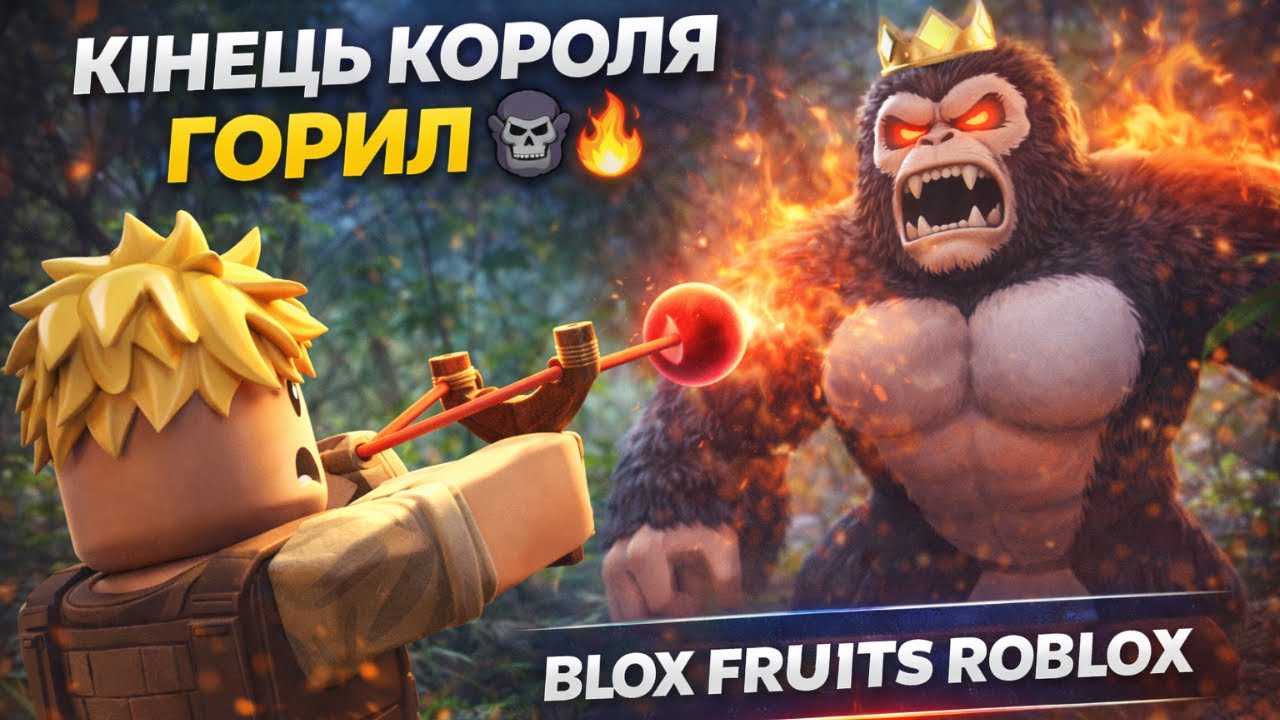 КІНЕЦЬ КОРОЛЯ ГОРИЛ 🦍🔥 | BLOX FRUITS ROBLOX УКРАЇНСЬКОЮ 💙💛