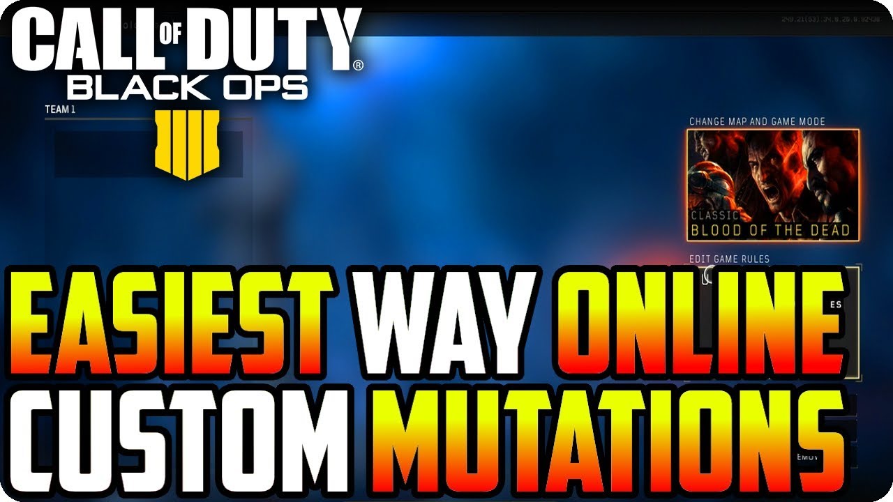 Глитчи в зомби-режиме BO4: более простой способ использования глитча на пользовательские мутации ...