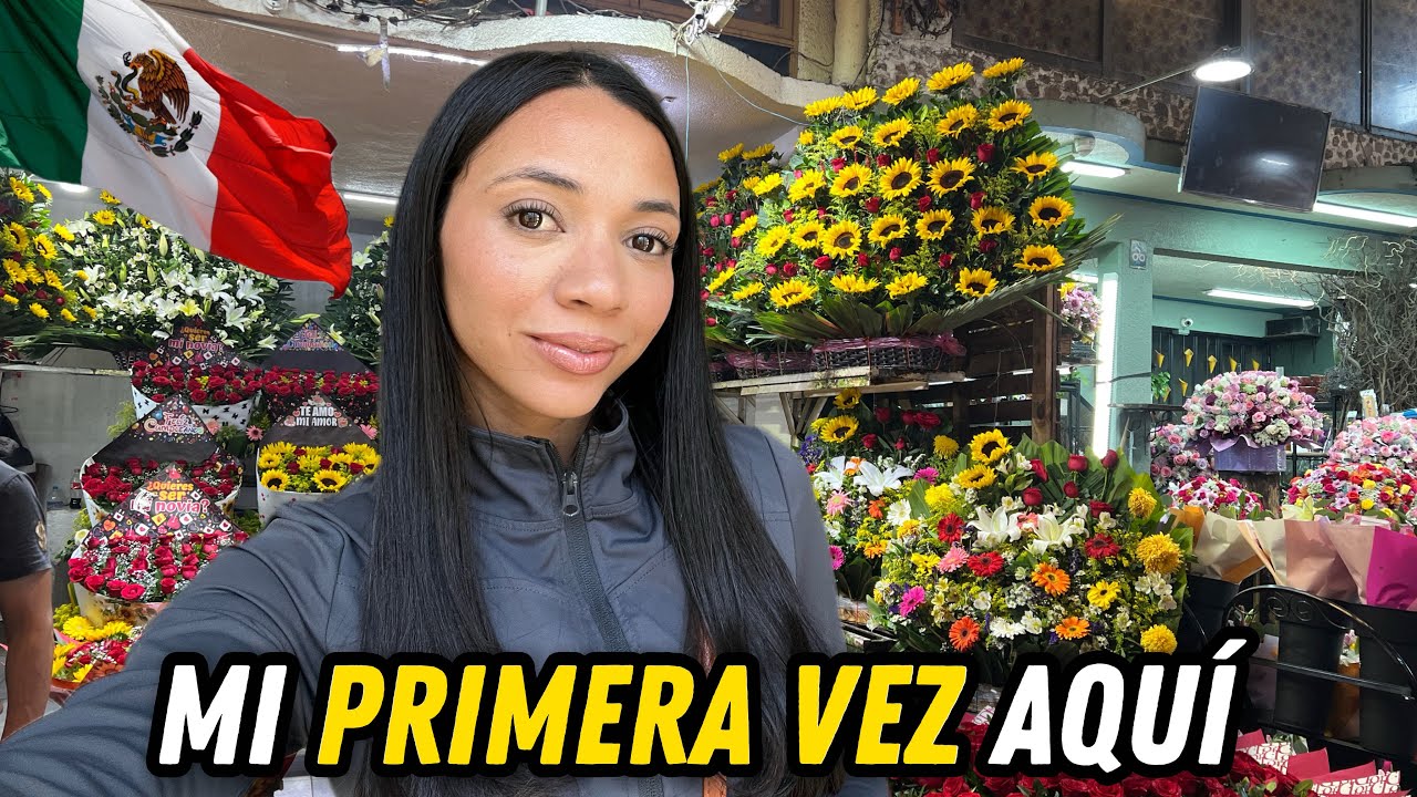 🇨🇺 CUBANA reacciona al MERCADO DE FLORES 💐 MÁS GRANDE de México 🇲🇽 | Mercado de Jamaica 
