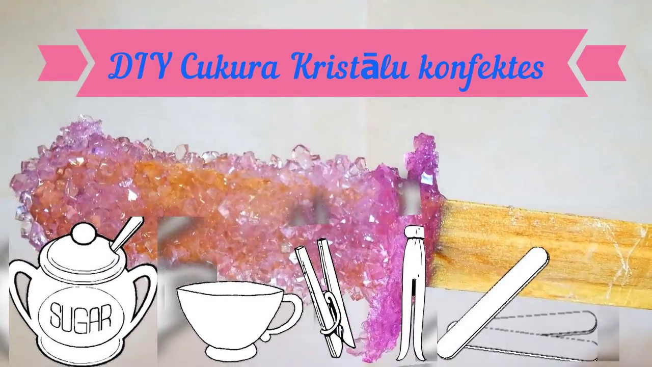 Kā uztaisīt Cukura Kristālu Konfektes?