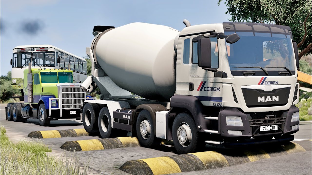 Trucks vs Speed Bumps #100 | BeamNG Drive | Truck &Too