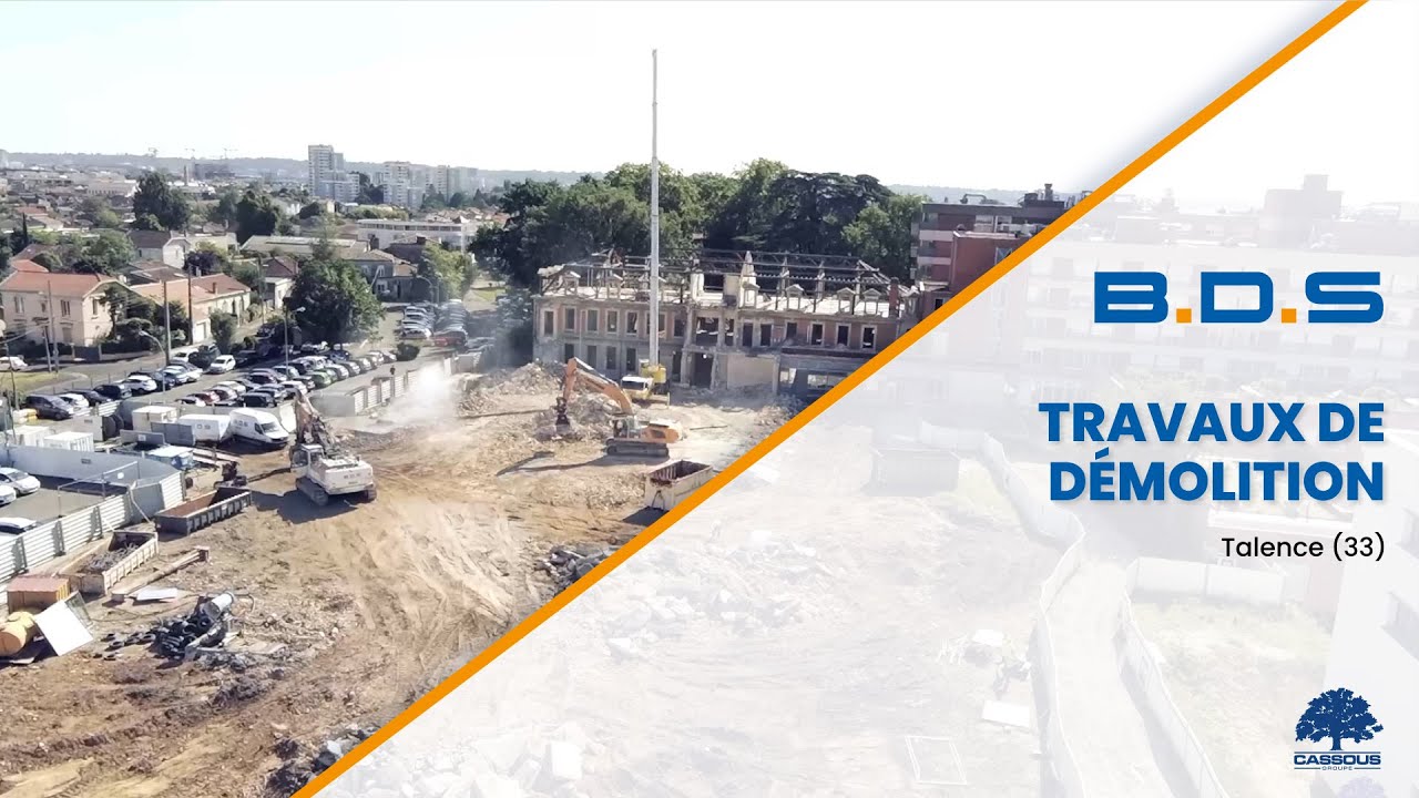 BDS - Démolition de l'hôpital Bagatelle (Robert Picqué) - Talence (33)