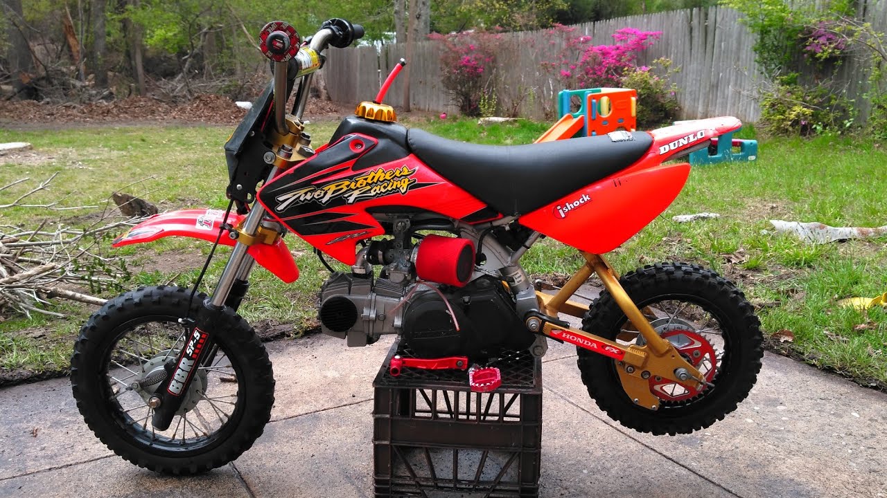 INSANE CRF50 FULL MOD (TB 108cc stroker 3 kit) CRAZY FAST!!!