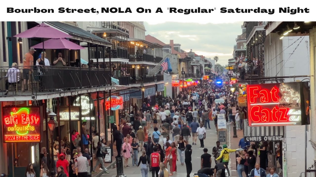 Bourbon Street New Orleans On A 