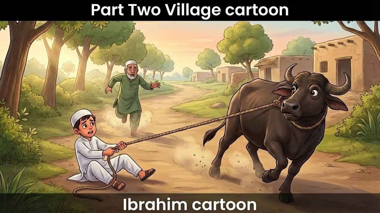 Ibrahim in the Village #IslamicCartoon #VillageTourism #CartoonAdventure #KidsFriendly