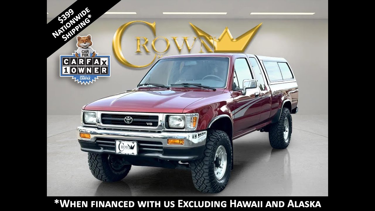 Пикап TOYOTA SR5 V6 4WD XTRA CAB 1994 года — один владелец — в идеальном состоянии — без ржавчины...