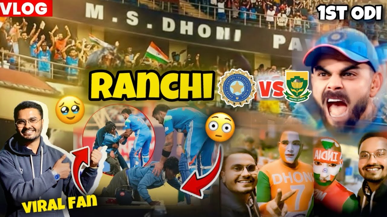 india vs south africa match || 1st odi in ranchi || JSCA Stadium || Full Vlog..❤️
