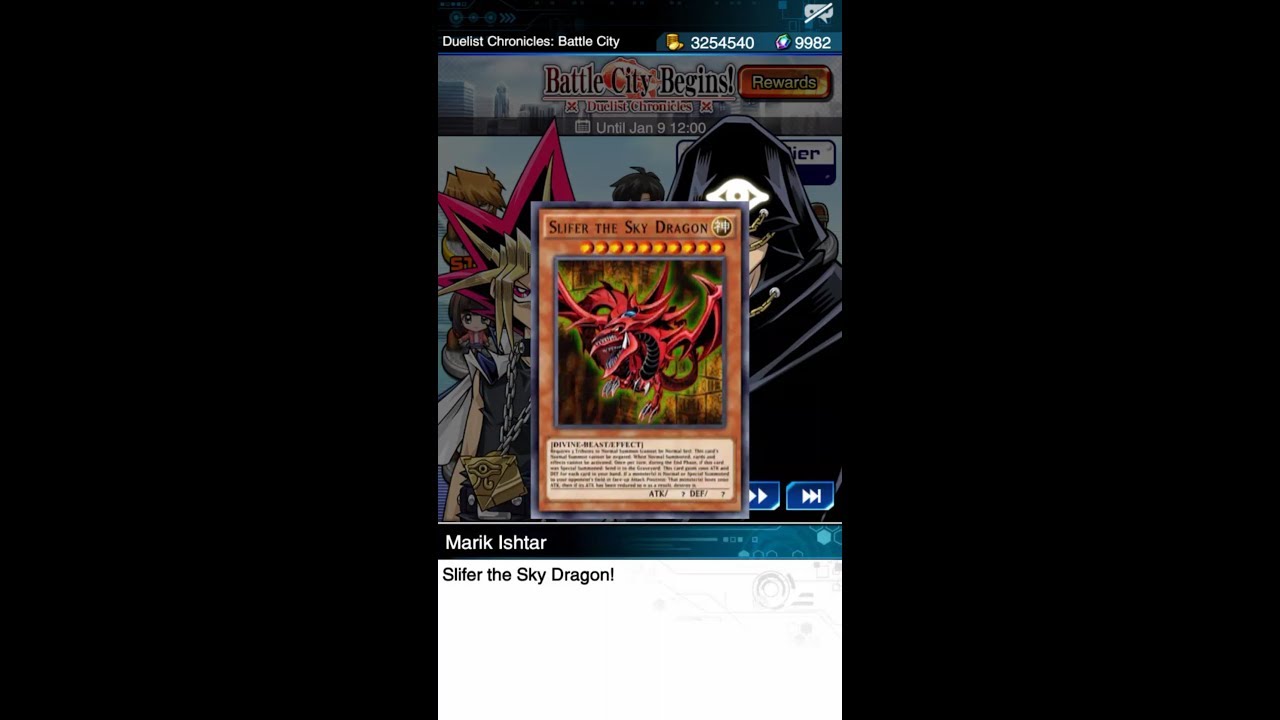 Yugioh Duel Links - Yami Yugi Vs Strings : The Egyptian God's Battle Slifer and Ra!