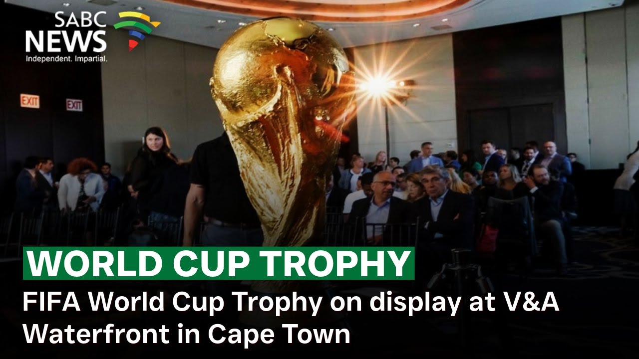 FIFA World Cup Trophy on display at V&A Waterfront in Cape Town