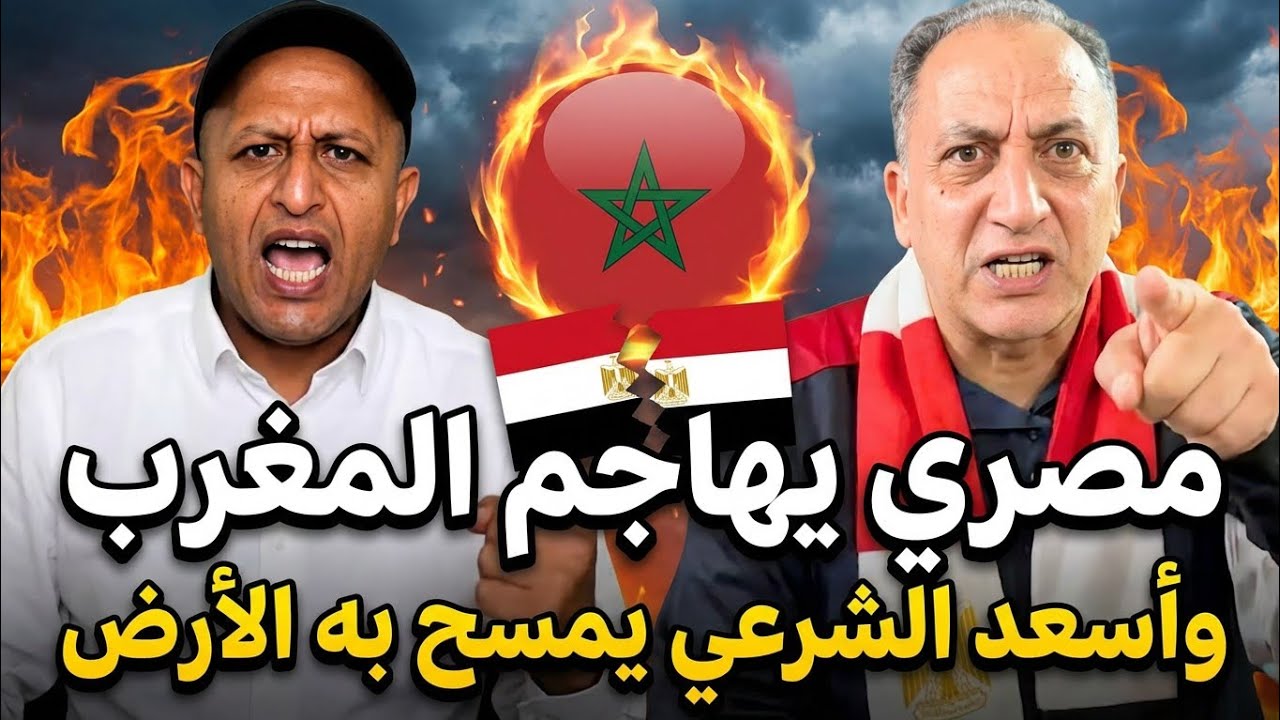 شاهد تهجم هذا المصري على المغرب🇲🇦 وجاءه الرد الصاعق من أسعد الشرعي 🔥✌️ #المغرب #الجزائر #اخبار 