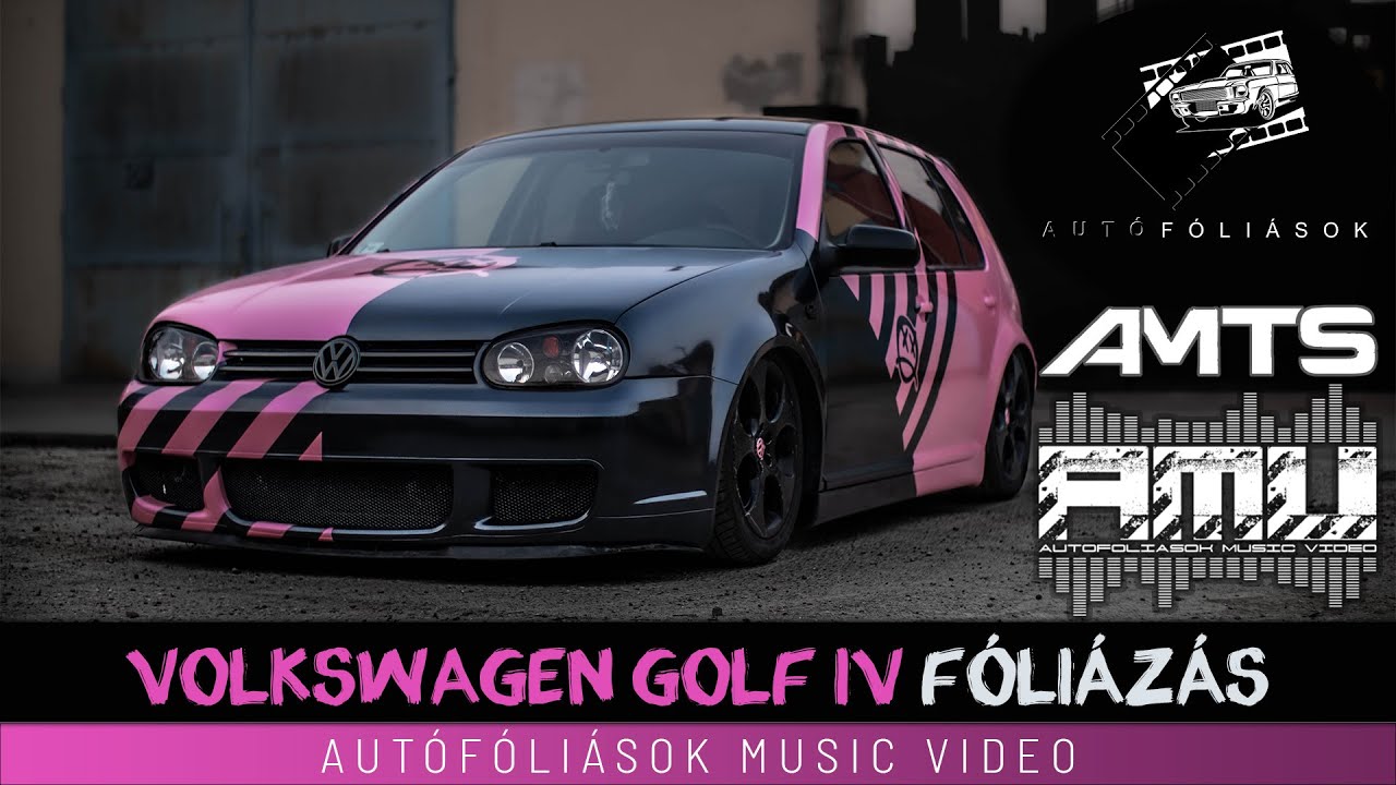 VOLKSWAGEN GOLF MK IV autófóliázás | Teckwrap Wild Heather és  Ebony Sparkle | AMTS 2022 AMV