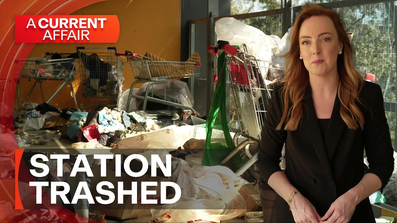 Brand-new train station carpark turned into wasteland | A Current Affair