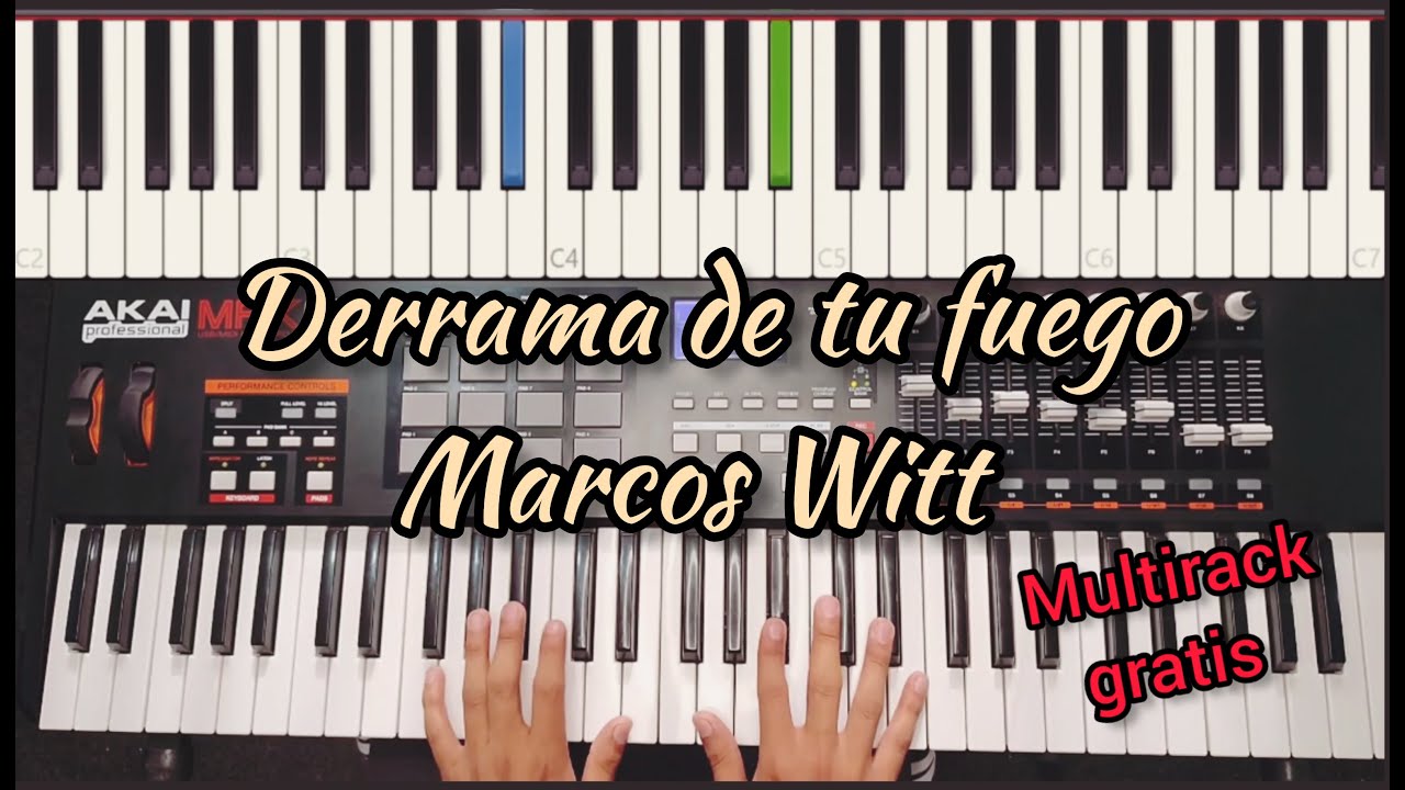 Derrama de tu fuego - Marcos Witt | Tutorial Piano