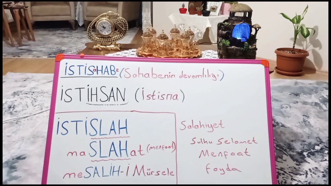 🍋✨ÇOK PRATİK 4 ✨🍋İstihsan, İSTİSLAH, İstishab MESALİHİ MÜRSELE maslahat..🍋✨