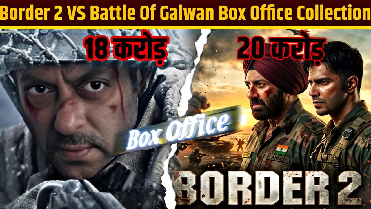 Box Office Collection: Border 2 vs Galwan Movie | 20 Carore vs 18 Carore | Sunny Deol VS Galwan 😲