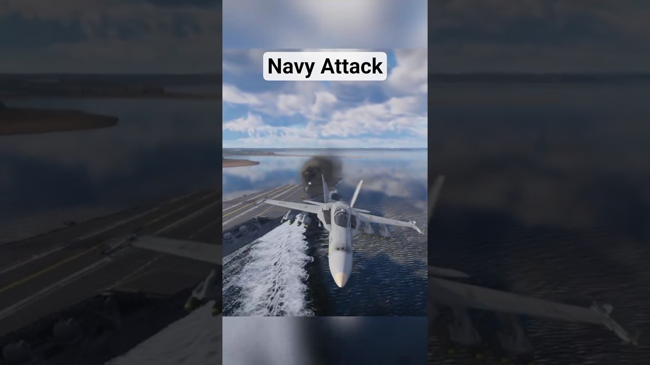 Navy Warship Attacked & Sunk by Carrier Jet | Epic Military Simulation ⚓🔥