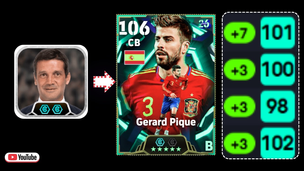New Gerard Pique efootball 2026 I 106