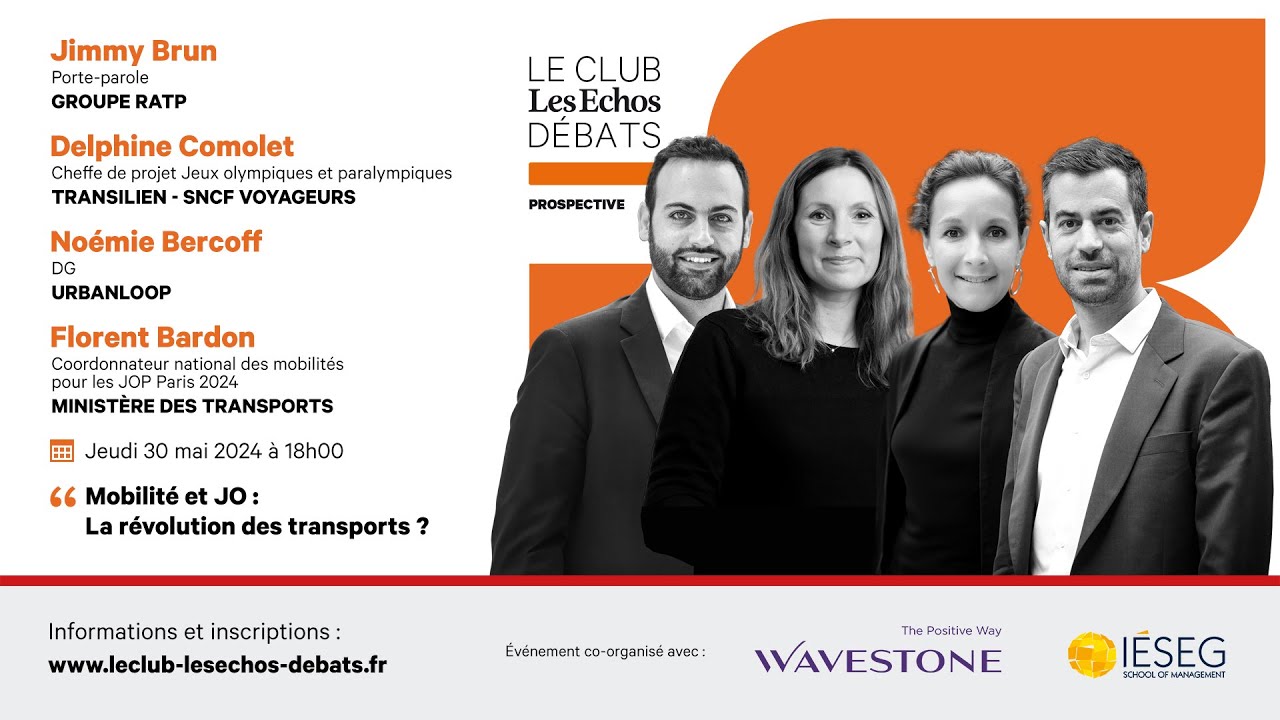 Le Club Les Echos Débats Prospective en Live jeudi 30 Mai 2024 à 18h00
