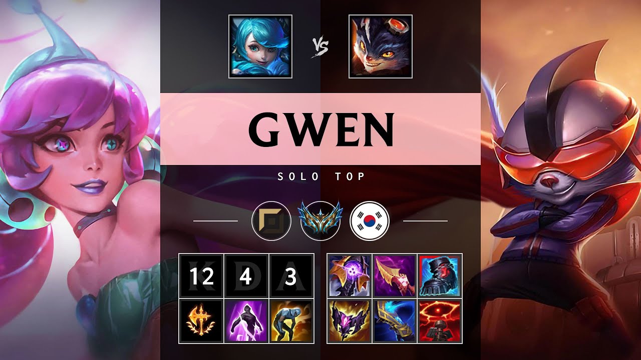 Gwen Top vs Rumble - KR Challenger Patch 25.21