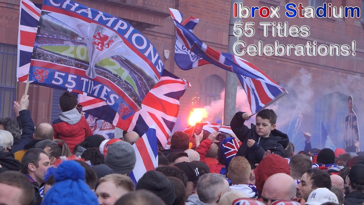 Glasgow Rangers Champions! 55 Titles - Ibrox Celebrations