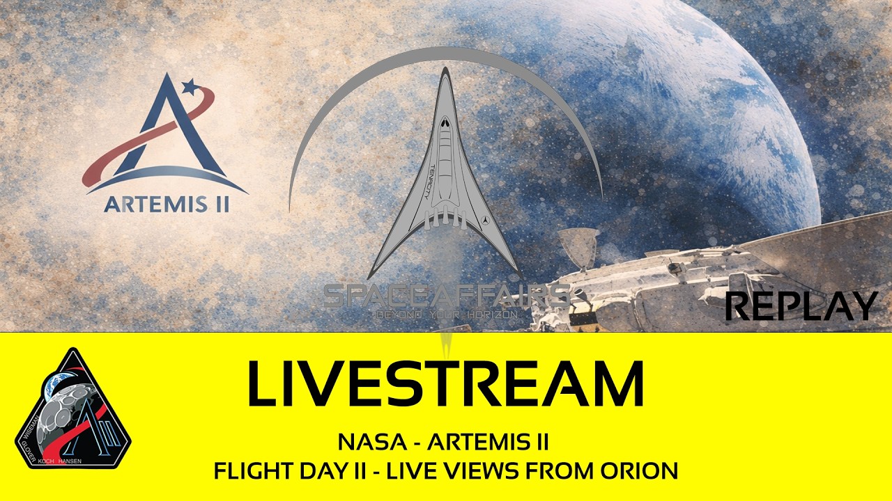 NASA - Artemis II - Live Views from the Orion Spacecraft - Flight Day 2 - April 2, 2026