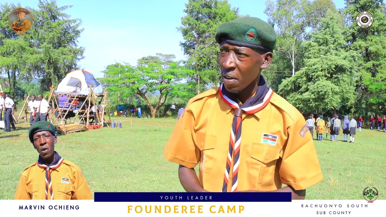 Marvin Ochieng//Rachuonyo South Scouts Youth leader// Founderee camp// Kenya Scouts Association 