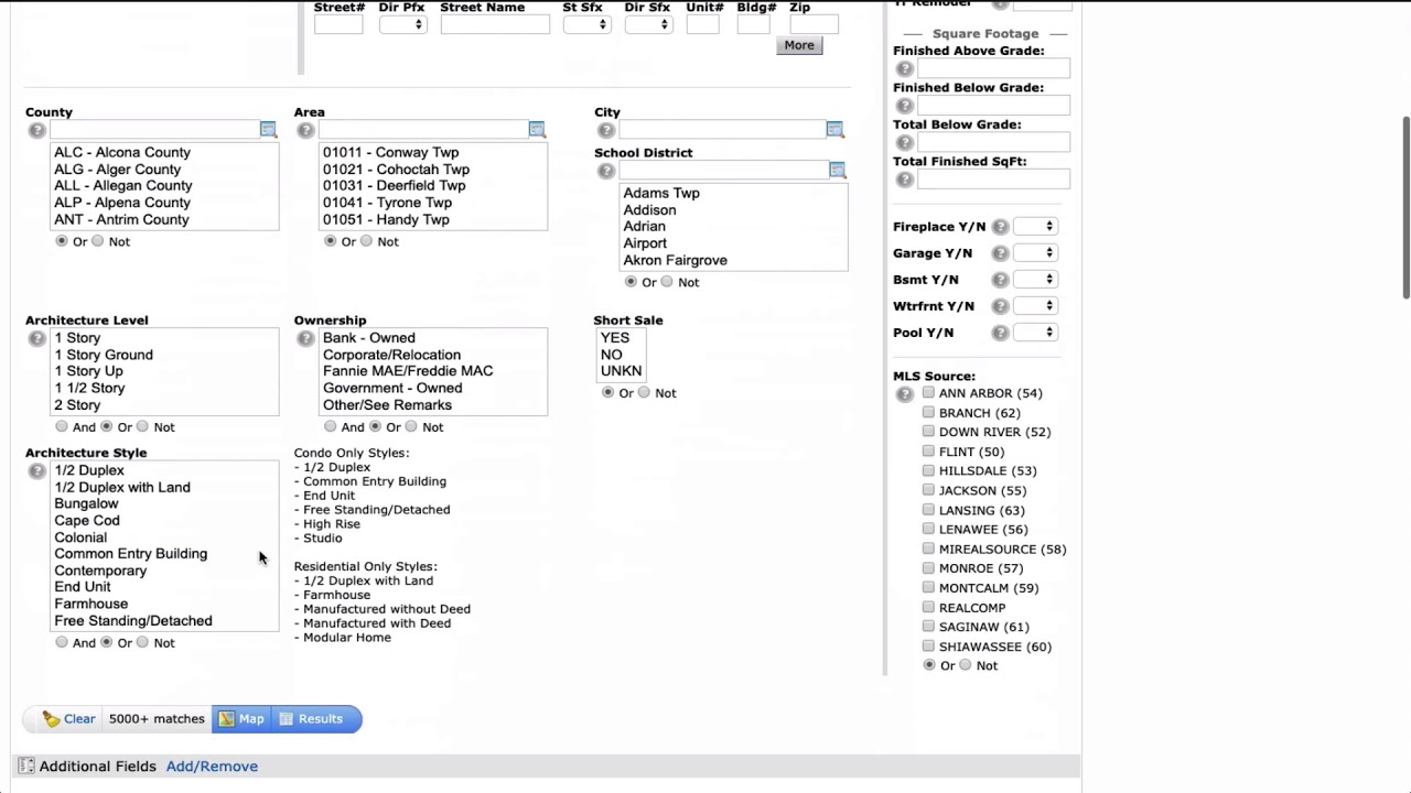 Finding Land Contract Deals Using Realcomp