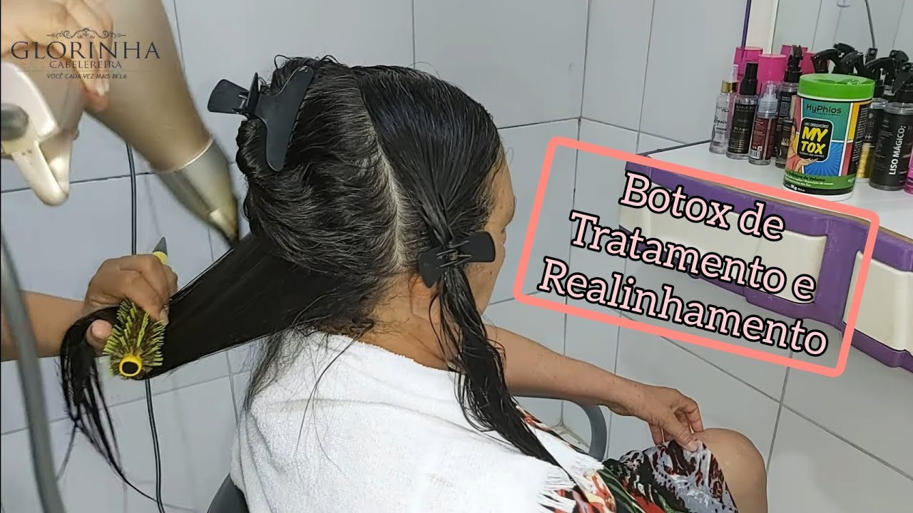 TRATAMENTO E ALISAMENTO EM 1 PRODUTO - RETOQUE DE BOTOOX EM CABELO CACHEADO LISO PERFEITO E BRILHOSO