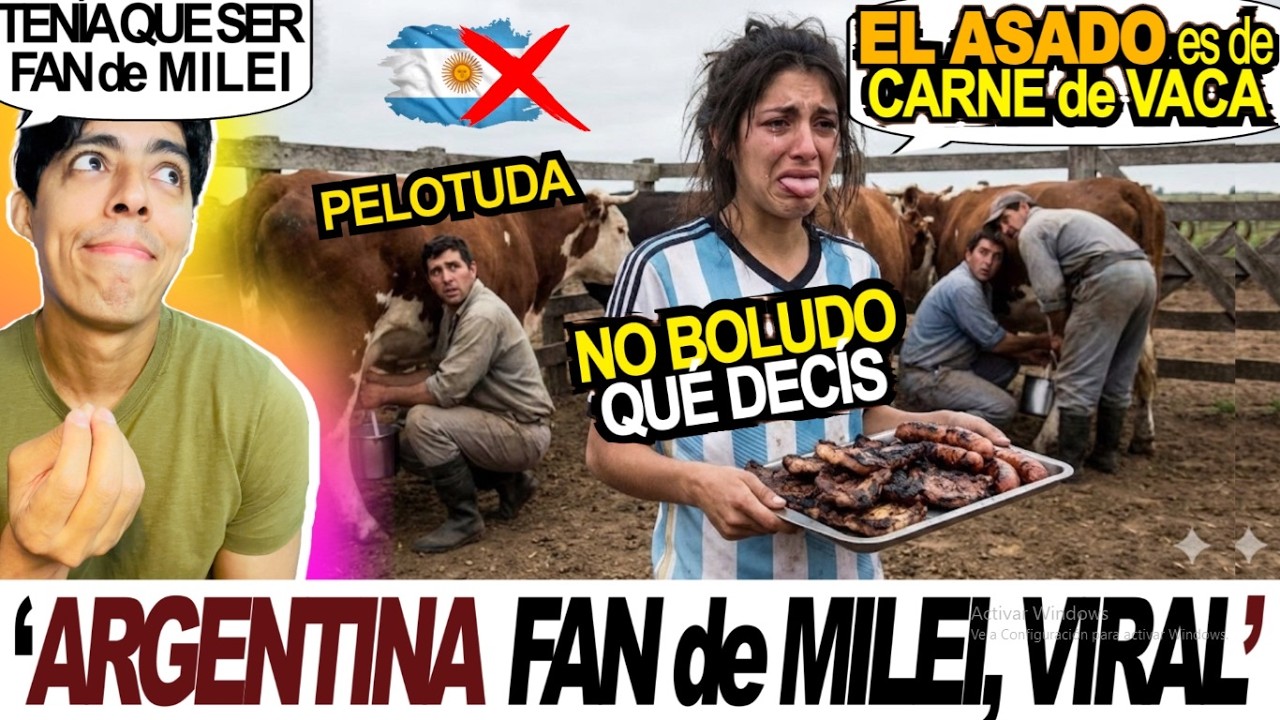🔵🤣¿QUEEE? 🇦🇷ARGENTINA hace EL MAYOR RIDÍCULO del SIGLO, NO SABÍA QUE LA CARNE VIENE DE LOS ANIMALES🔥