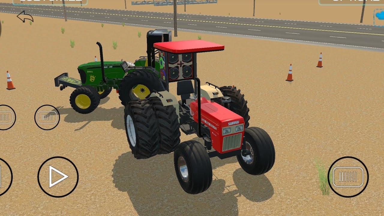 SAWRAJ VS JOHN DEERE TRACTOR TOCHAN KON JITEGA 😱🚜 TRACTOR GAME #viral #trending #subscribe 