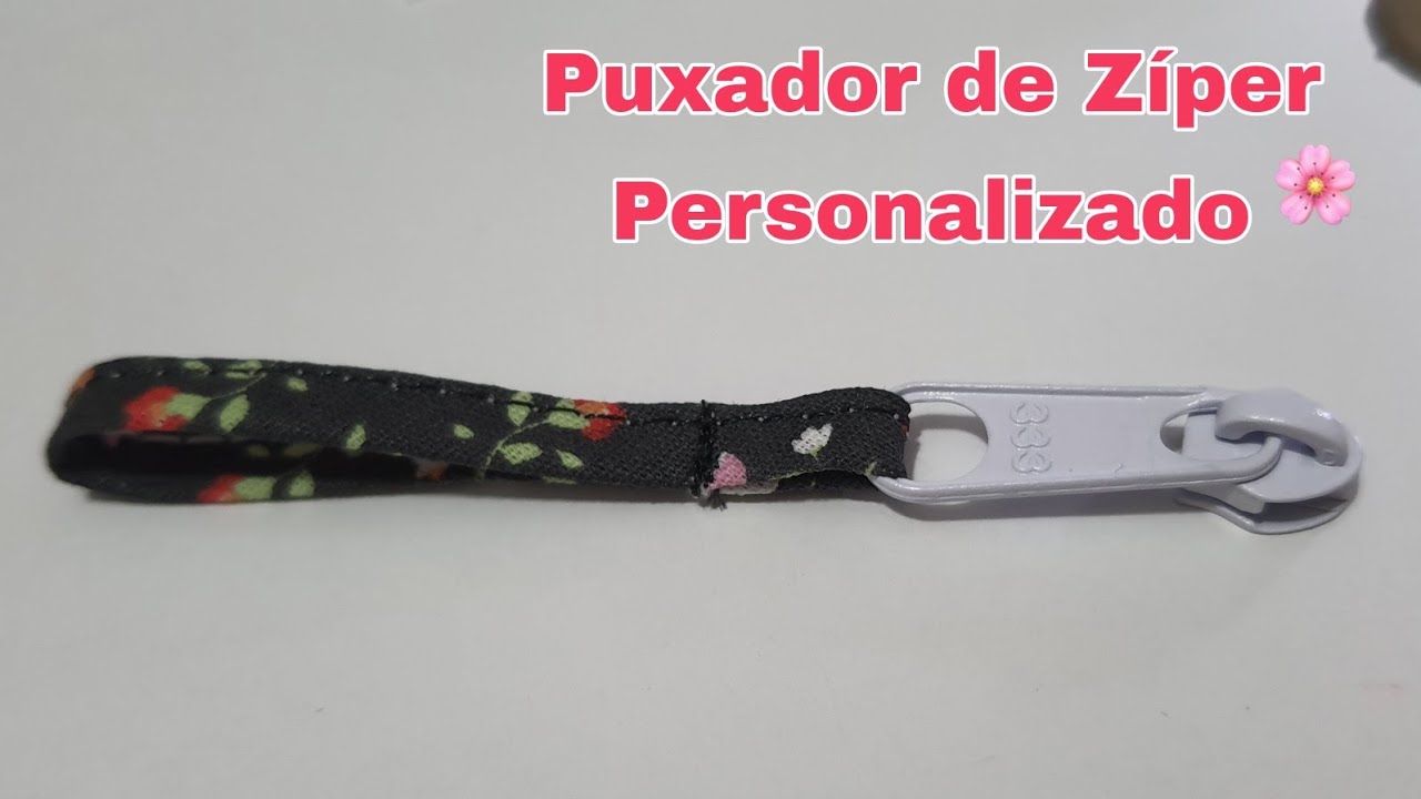 COMO FAZER PUXADOR DE Z&Iacute;PER PERSONALIZADO | Luartes_design