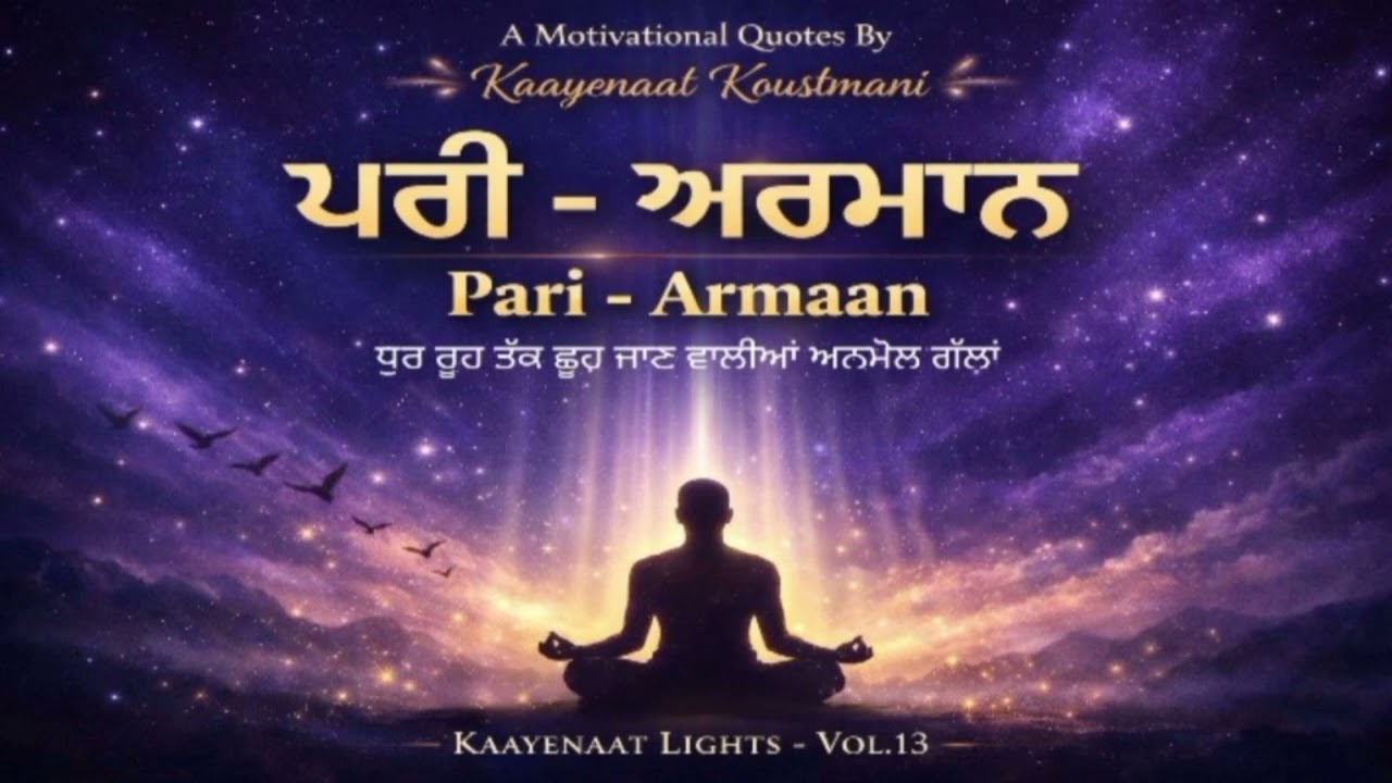 Pari - Armaan | ਪਰੀ - ਅਰਮਾਨ |Kaayenaat Koustmani I Kaayenaat Lights {Vol-13}Motivational Quote |