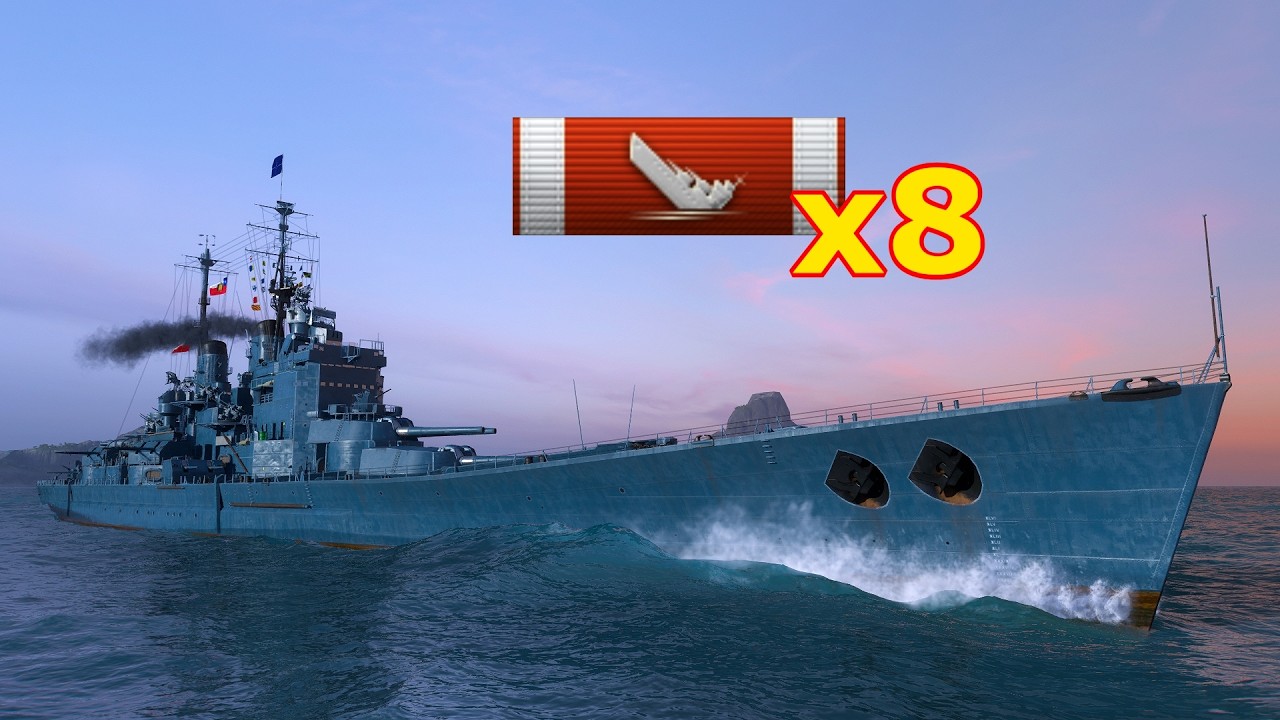 Valparaíso : 8 Kills - World of WarShips.