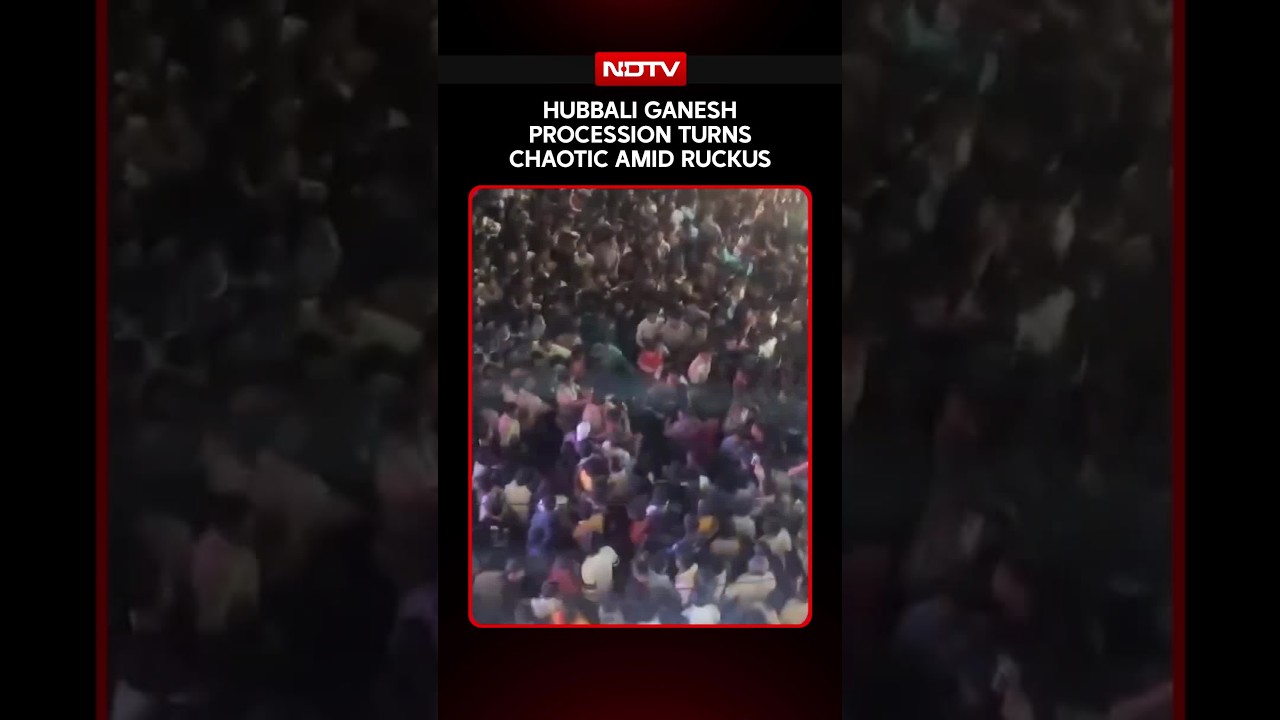Hubbali Ganesh Procession Turns Chaotic Amid Ruckus
