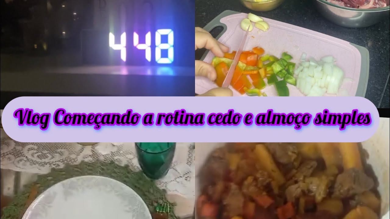 Começando o dia bem e almoço simples