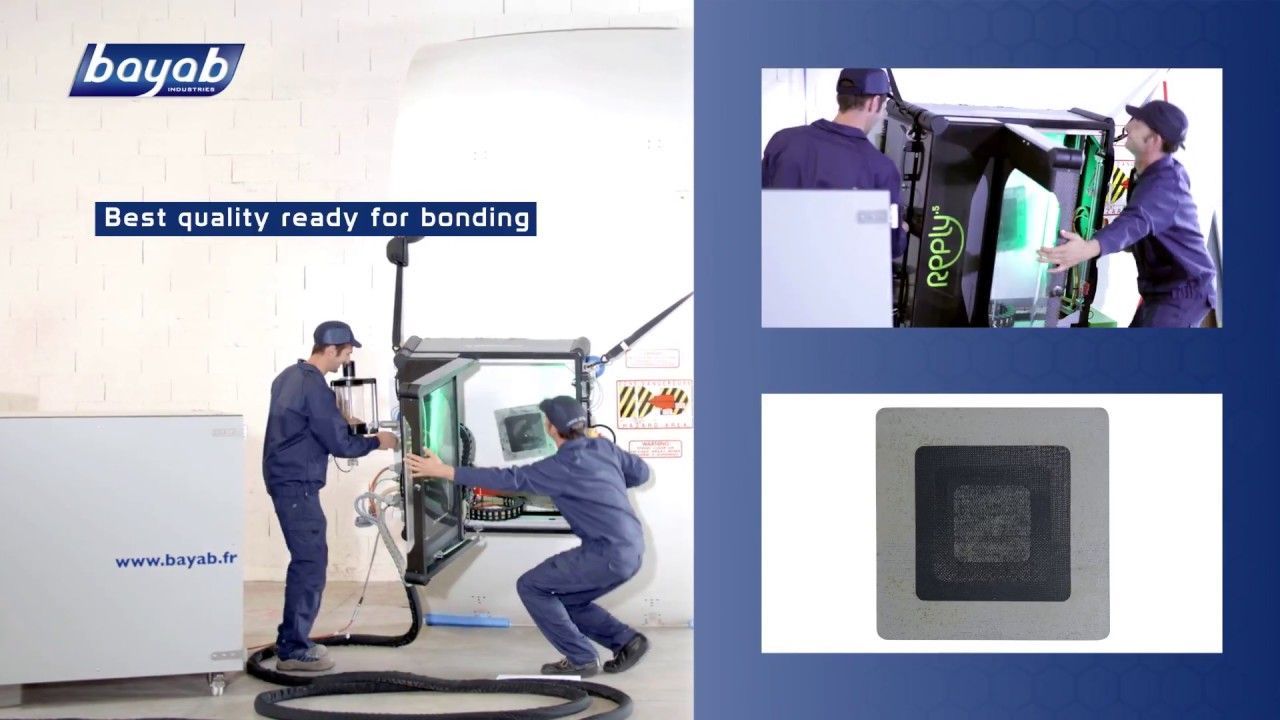BAYAB Reply : 1st composite repair machining portable robot