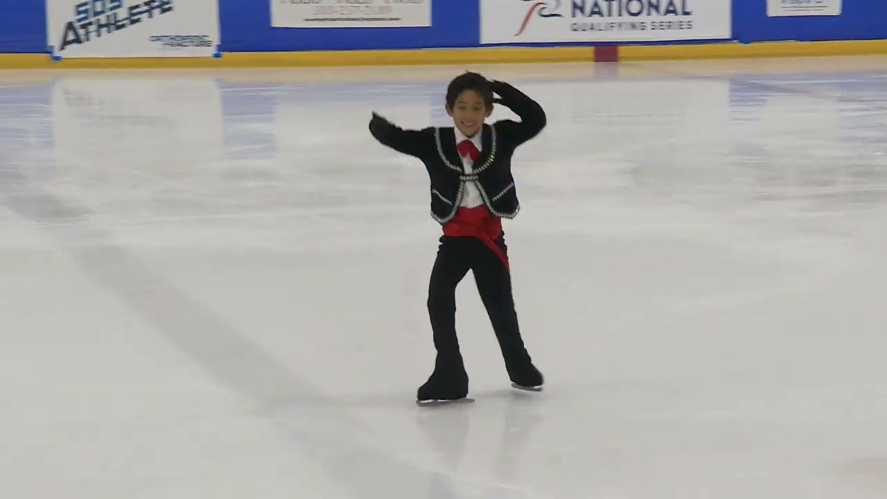 Basic 5 boy ice skating competition