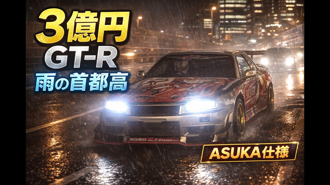 3億円GT-R × アスカ塗装｜雨の首都高を本気で流した結果【GT7】