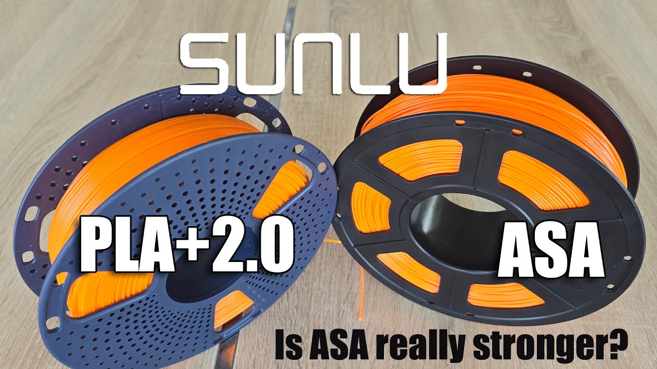 Is ASA always stronger than PLA? Sunlu PLA+ 2.0 vs Sunlu ASA