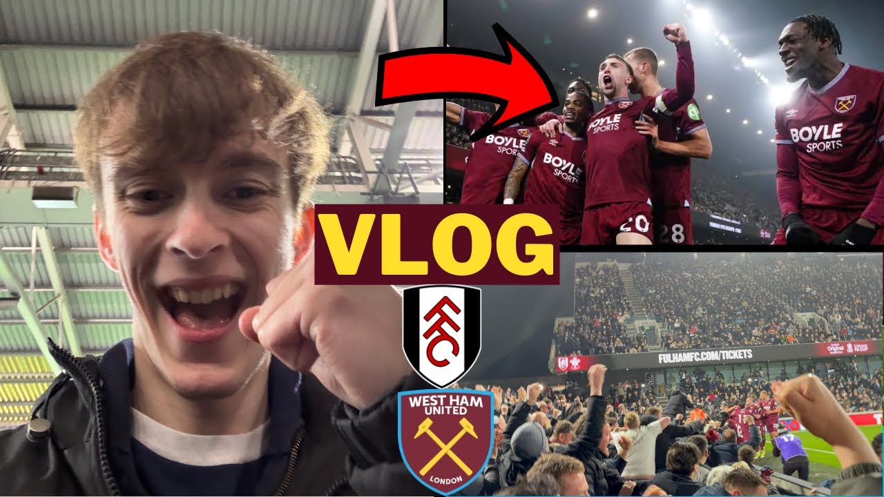 *SCENES AS SUMMERVILLE SAVES HAMMERS AGAIN* Fulham 0-1 West Ham Premier League Away Day Vlog