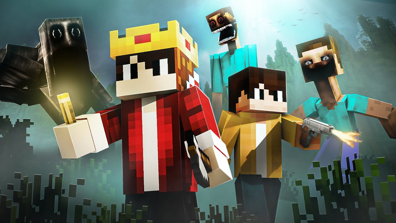 2 Survivors Vs The Imitator in Horror Minecraft...
