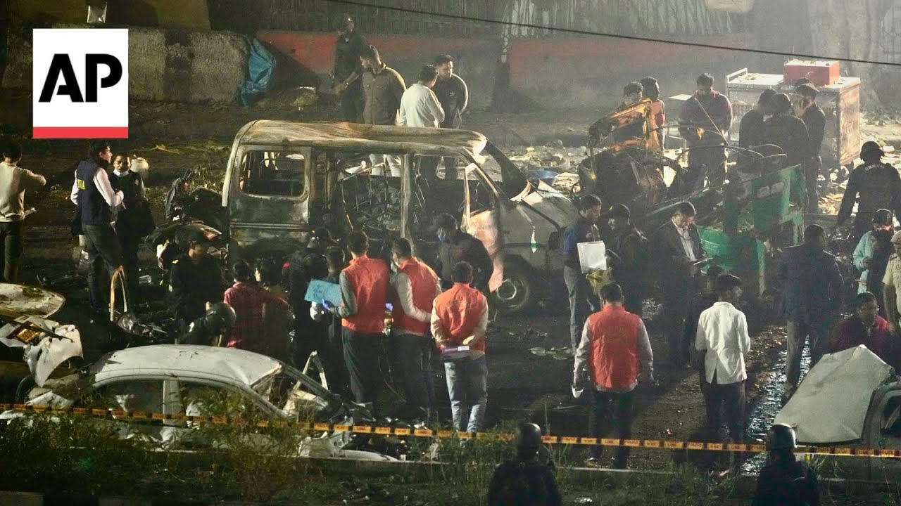 Aftermath of deadly explosion outside Red Fort in India's capital New Delhi