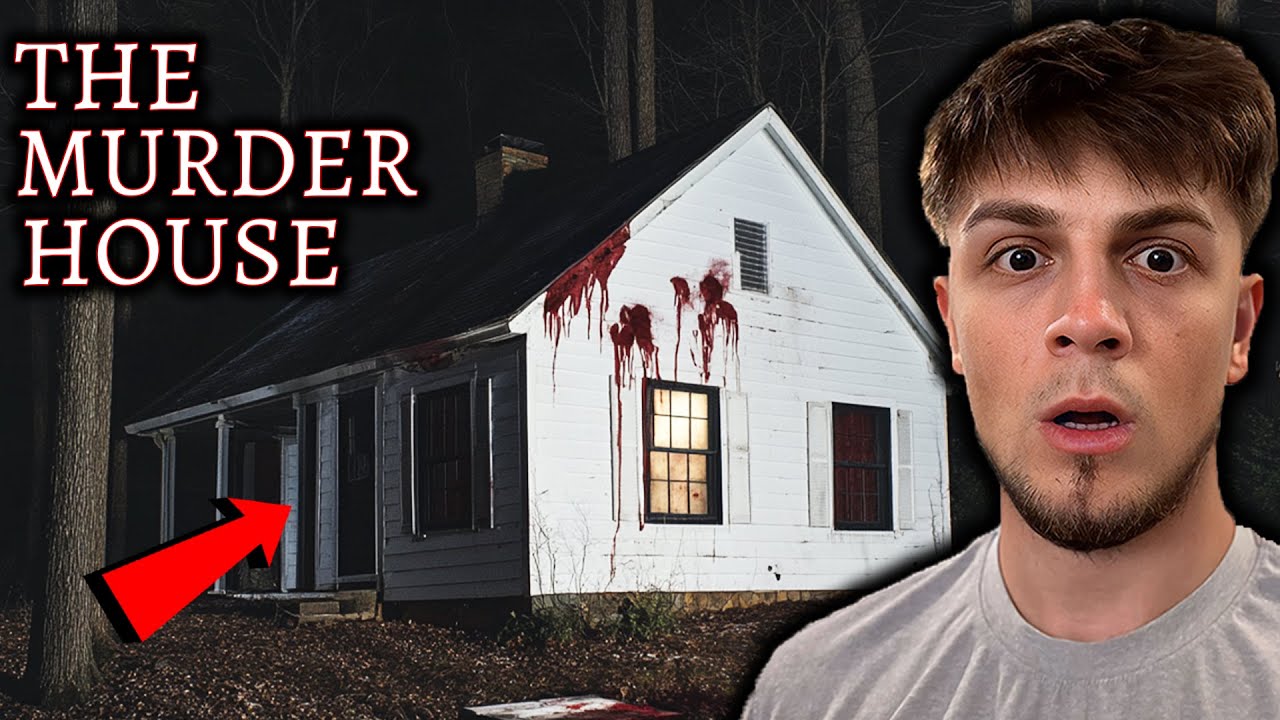 TERRIFYING CAMPING in DISTURBING MURDER HOUSE - The SCARIEST Night Of My Life