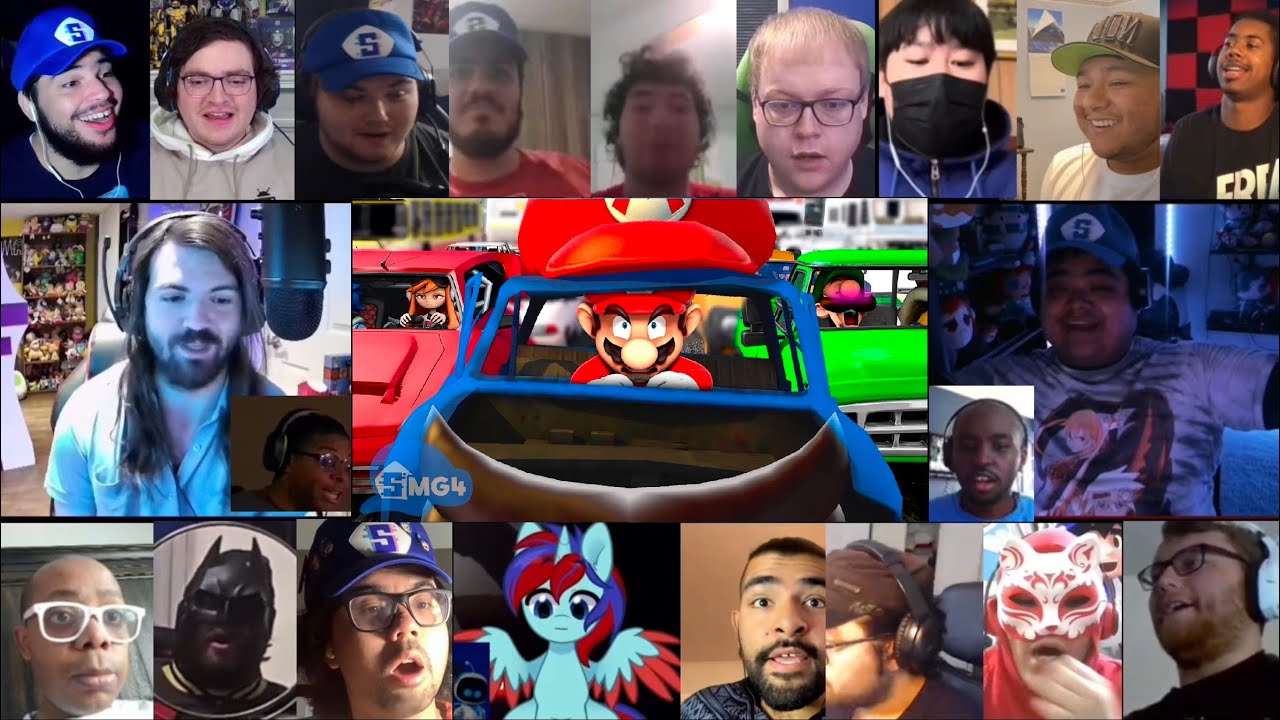 Mario Gets Stuck In Traffic Reaction Mashup