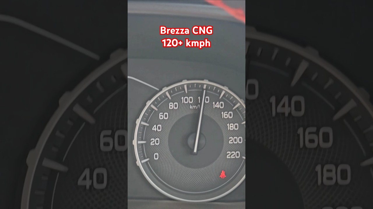 Maruti Suzuki New Brezza CNG speed test 120+ kmph #marutisuzuki #brezza #brezzacng #speedtest #viral