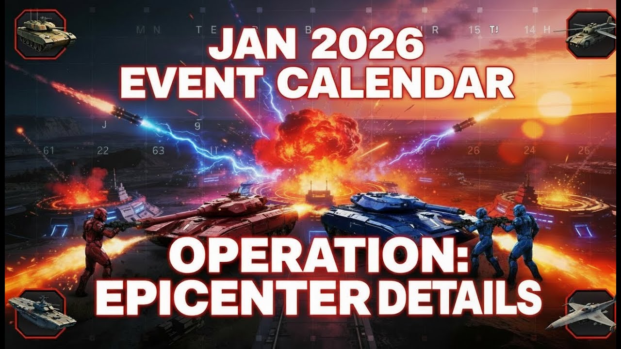 War Commander - January 2026 Event Calendar & Operation Epicenter Details