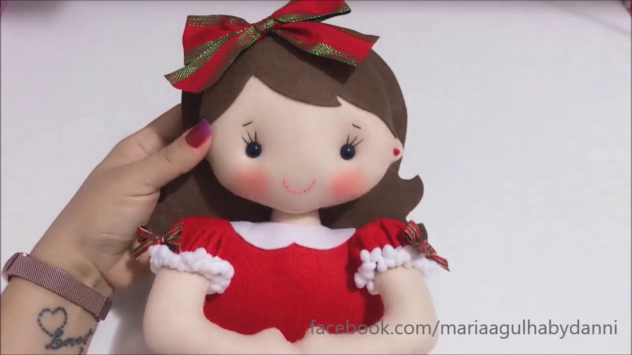 Tutorial: Boneca Nina Noel (Porta Pano de Prato)