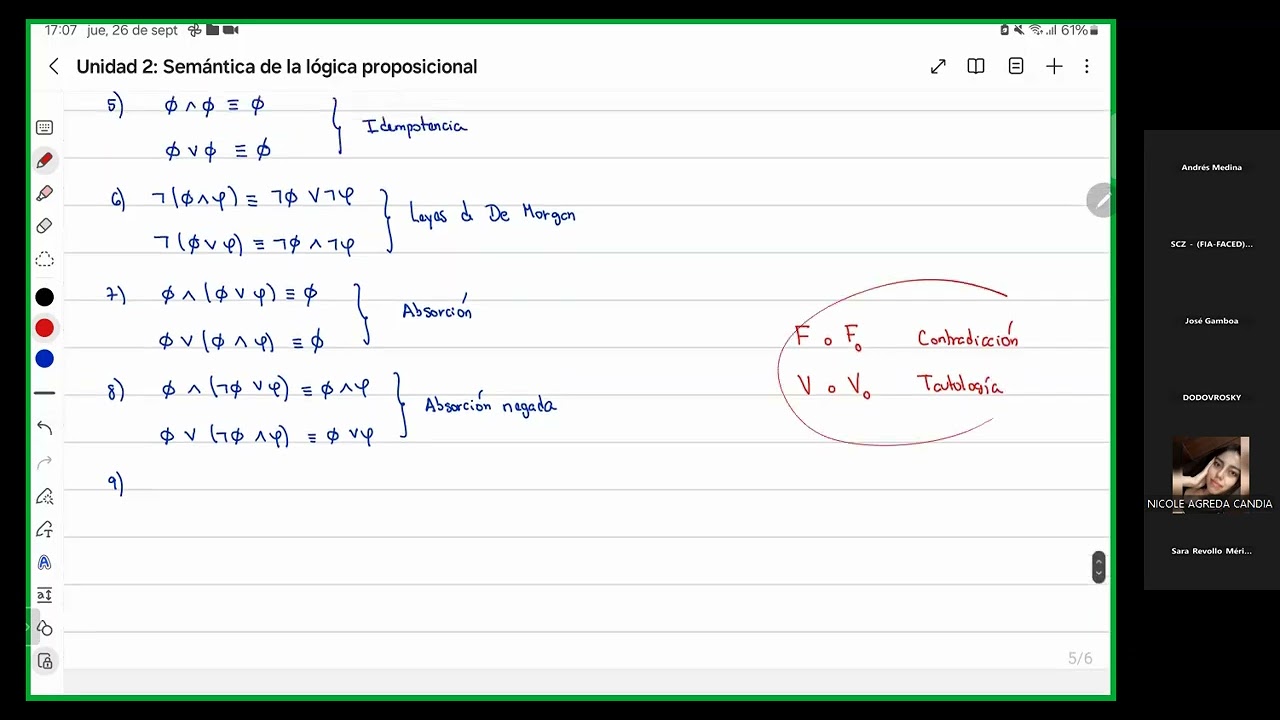 LÓGICA FORMAL (CLASE 5)
